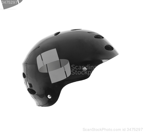 Image of black bike helmet