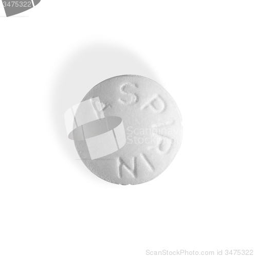 Image of Tablet aspirin isolated