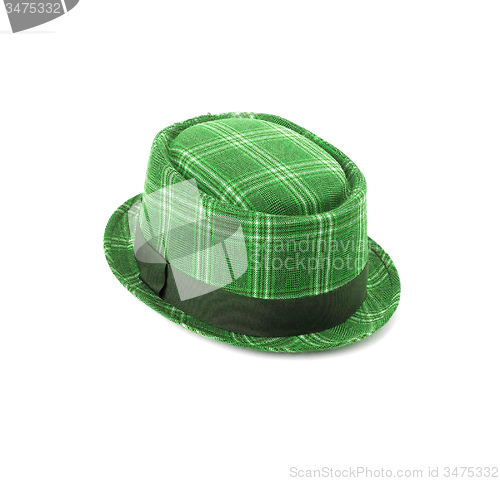Image of green velvet hat