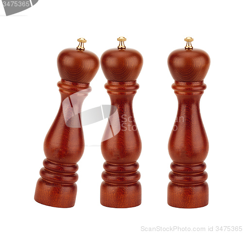 Image of Black chess pieces isolated
