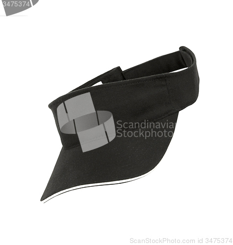 Image of black cap isolated on white