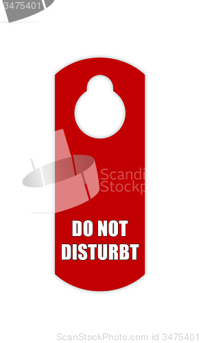 Image of Do not disturb tag