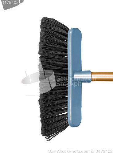Image of plastic broom isolated