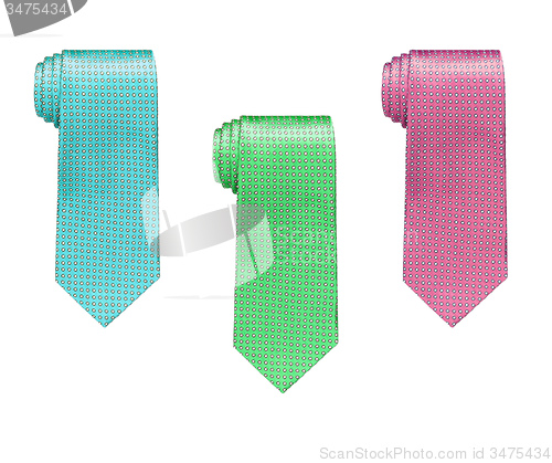 Image of ties isolated