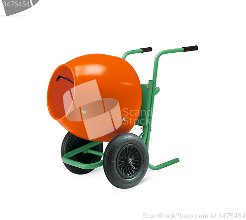 Image of Concrete mixer isolated