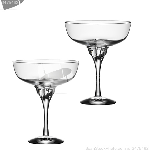 Image of Empty glasses isolated
