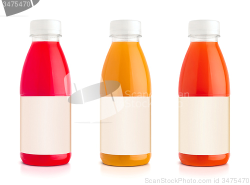 Image of juice bottles.