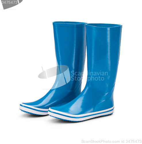 Image of rubber boots isolated