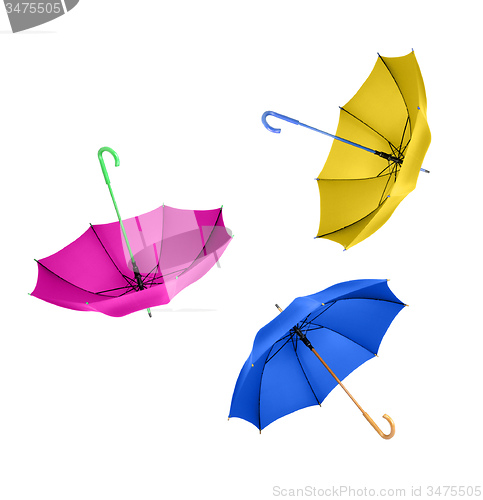 Image of Umbrellas Isolated on White