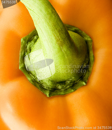 Image of yellow paprika close up