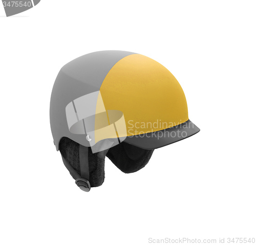 Image of Baseball helmet on a white background