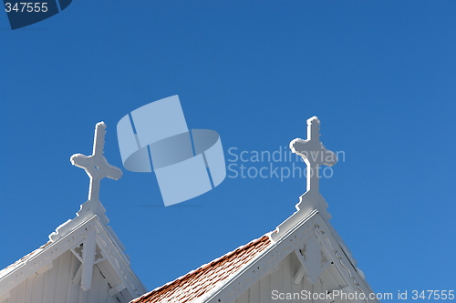 Image of Crosses on churchroof
