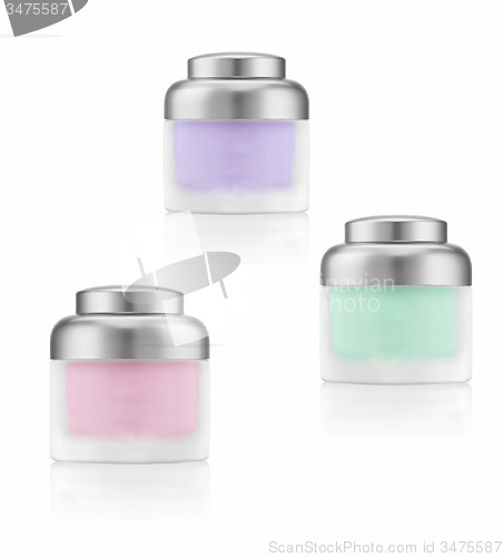 Image of Cosmetics cream bottles