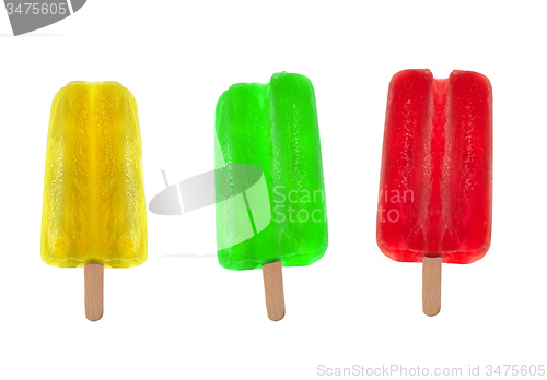 Image of different ice cream isolated