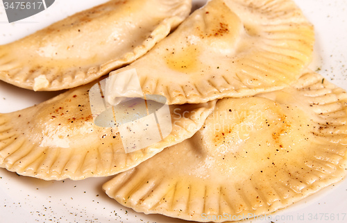 Image of raviolli on plate