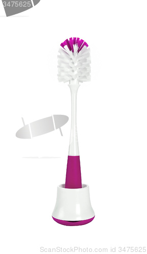 Image of pink toilet brush