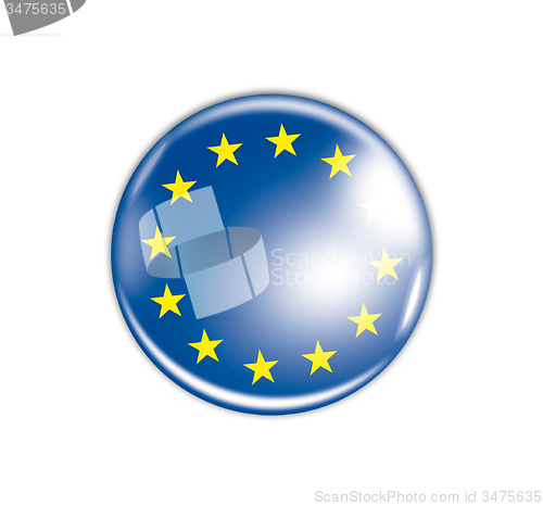 Image of badge with the flag of Europe