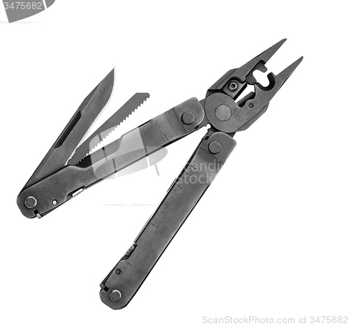 Image of Steel pliers folding multi tool opened
