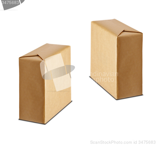 Image of the cardboard boxes isolated