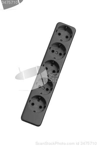 Image of Black Power extension cord isolated