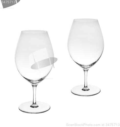 Image of Empty wine glasses