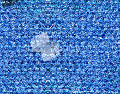 Image of abstract blue wool background