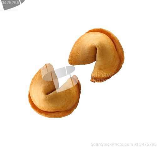 Image of fortune cookies isolated on white background