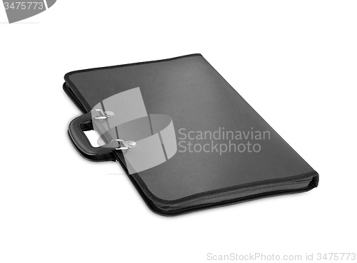 Image of Black briefcase isolated