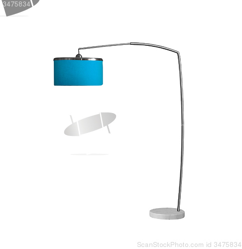 Image of blue lamp