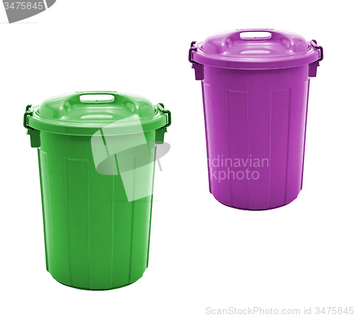 Image of plastic garbage bin