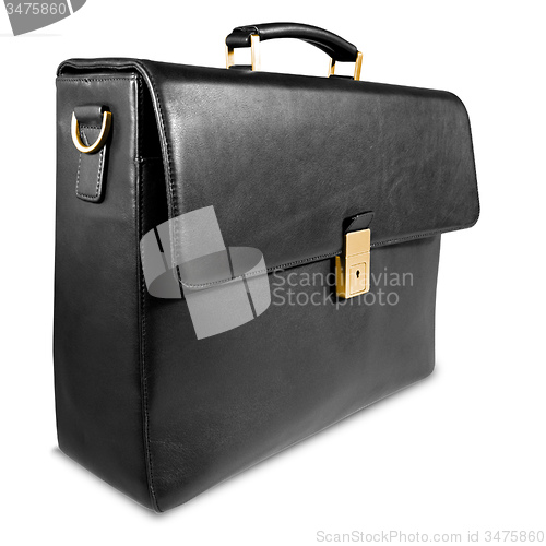 Image of Fashionable leather briefcase