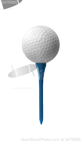 Image of Golf ball on a tee