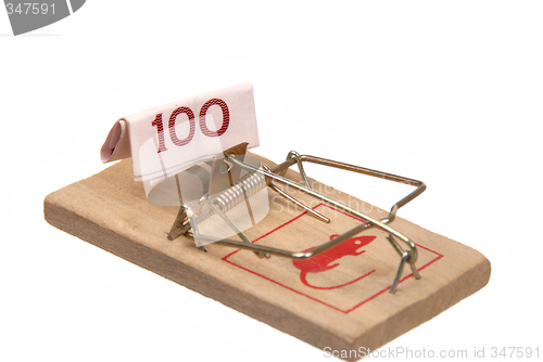 Image of Money # 27 - in mousetrap