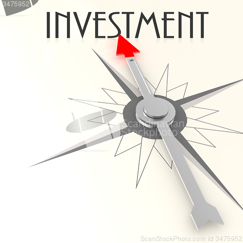Image of Compass with investment word