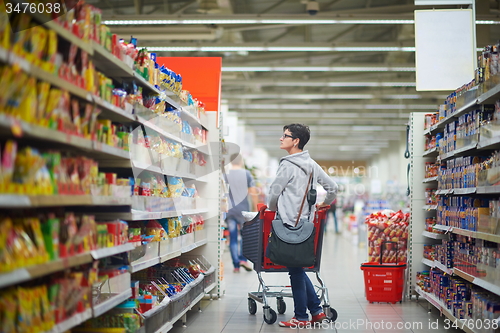 Image of woman in supermarket