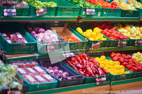 Image of supermarket vegetables