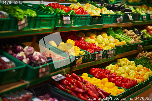 Image of supermarket vegetables