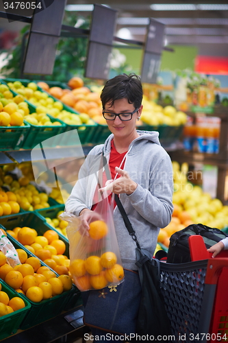 Image of woman in supermarket