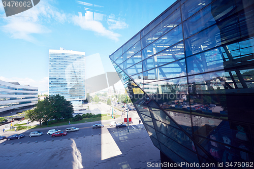 Image of modern glass building