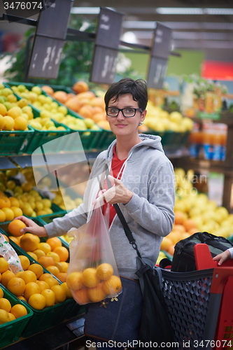 Image of woman in supermarket