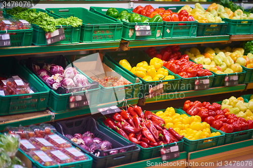 Image of supermarket vegetables