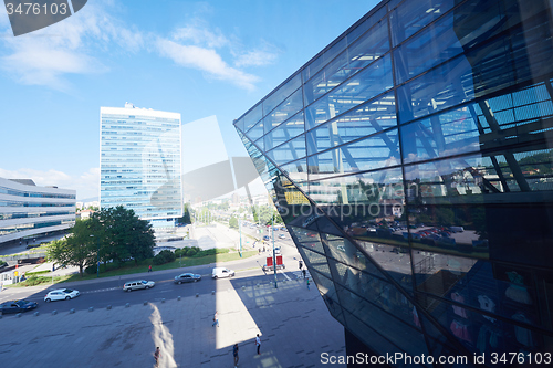 Image of modern glass building