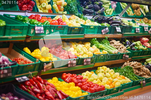 Image of supermarket vegetables