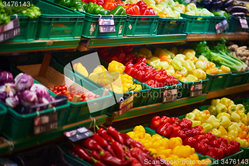 Image of supermarket vegetables
