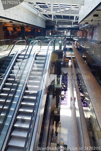 Image of shopping mall interior  escalator