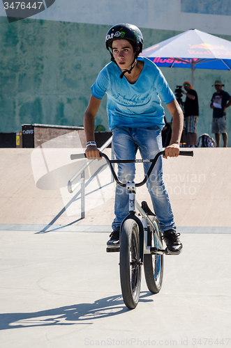 Image of Tiago Martins during the DVS BMX Series 2014 by Fuel TV