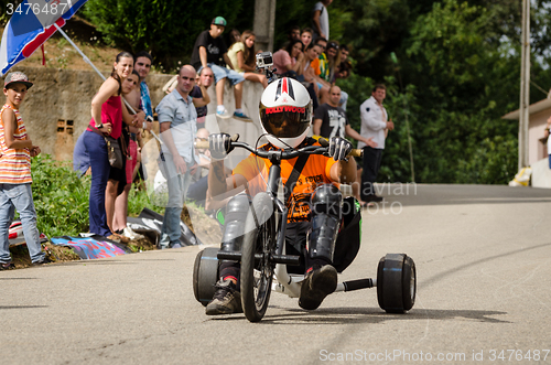 Image of Drift bike rider during the 2nd Newton\'s Force Festival 2014