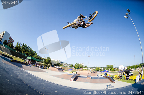 Image of Cedric Maximo during the DVS BMX Series 2014 by Fuel TV