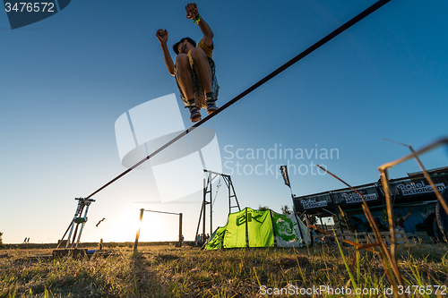 Image of Andre antunes Slackline performance