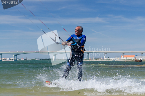 Image of Francisco Costa kitesurfing